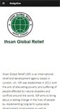 Mobile Screenshot of ihsanglobalrelief.com