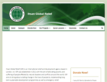 Tablet Screenshot of ihsanglobalrelief.com